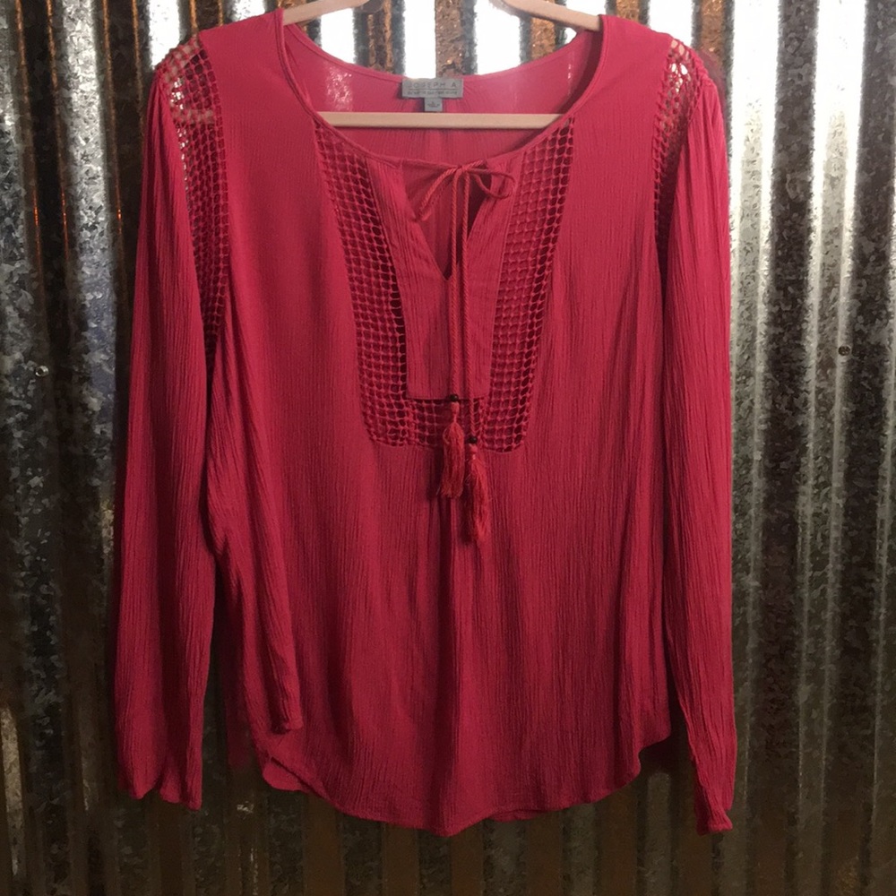 Joseph A. Pink Boho top